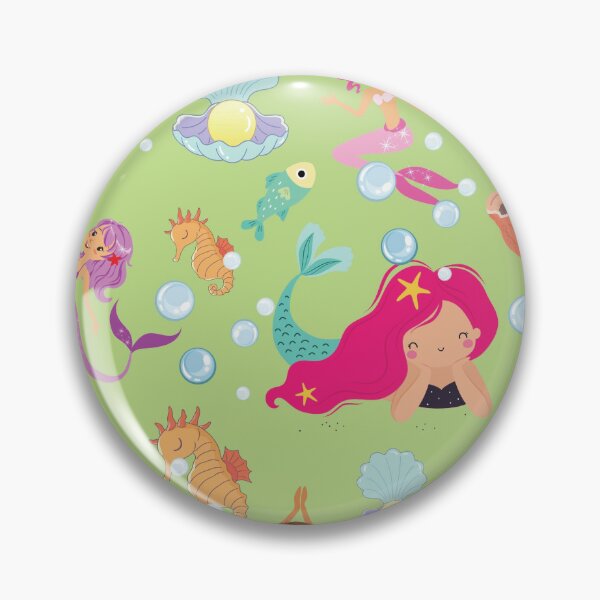 Item preview, Green and Pink  Cute and Elegant  Mermaid pattern Scales A-Line Dress gift for cute daughter gift for niece  designed and sold by GhostAmine.