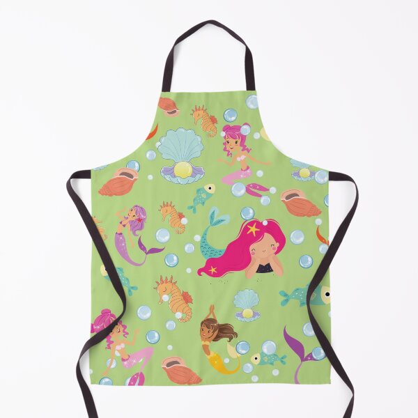 Item preview, Green and Pink Cute and Elegant Mermaid pattern Scales A-Line Dress gift for cute daughter gift for niece designed and sold by GhostAmine.