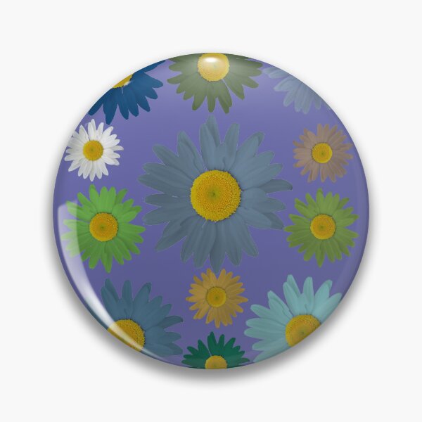 Item preview, Daisies in blue on ultra violet background designed and sold by AHELENE.