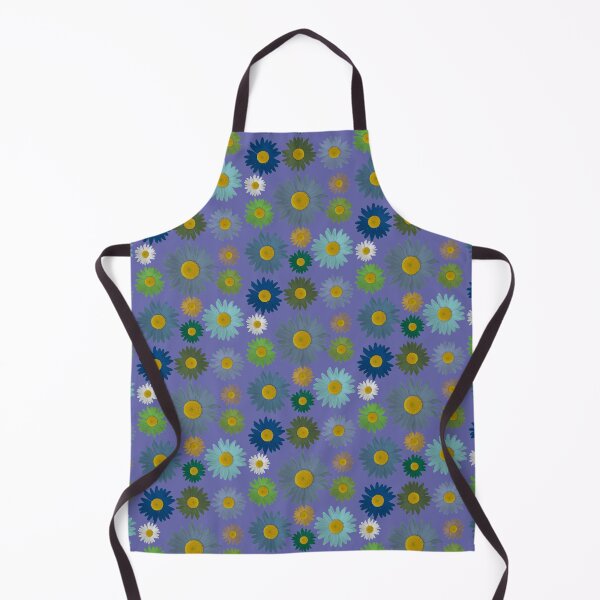 Item preview, Daisies in blue on ultra violet background designed and sold by AHELENE.