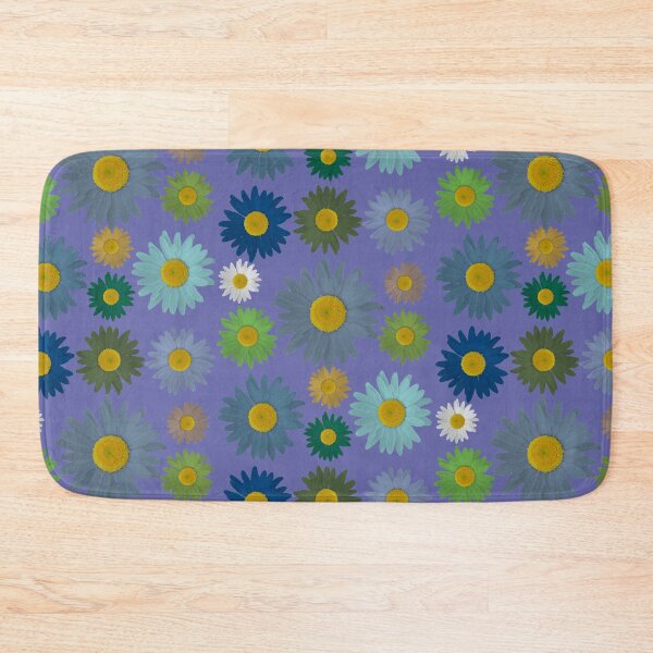 Item preview, Daisies in blue on ultra violet background designed and sold by AHELENE.
