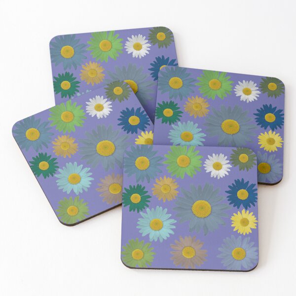 Item preview, Daisies in blue on ultra violet background designed and sold by AHELENE.