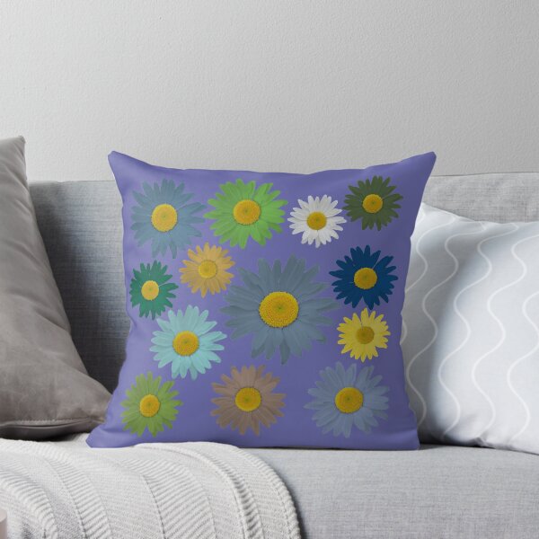 Item preview, Daisies in blue on ultra violet background designed and sold by AHELENE.