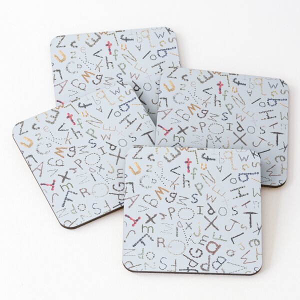 Item preview, Alphabet pattern formed with only seeds designed and sold by EveryDayDabble.