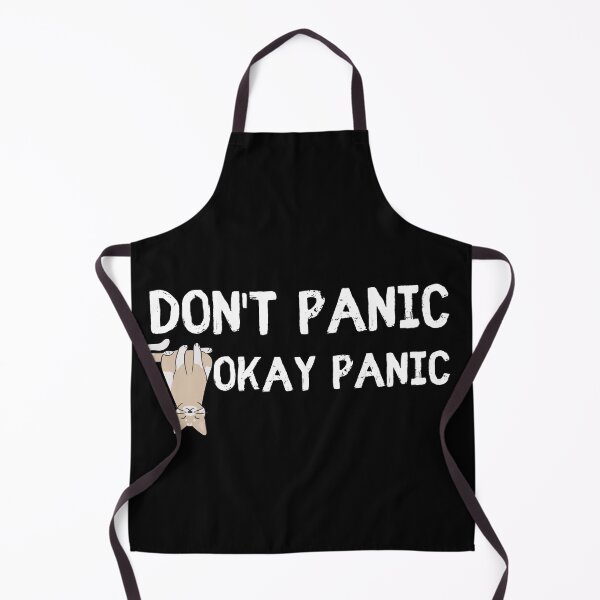 Item preview, Dont Panic Okay Panic, Sarcastic, Funny Graphic Tee, designed and sold by AllYourDesigns.