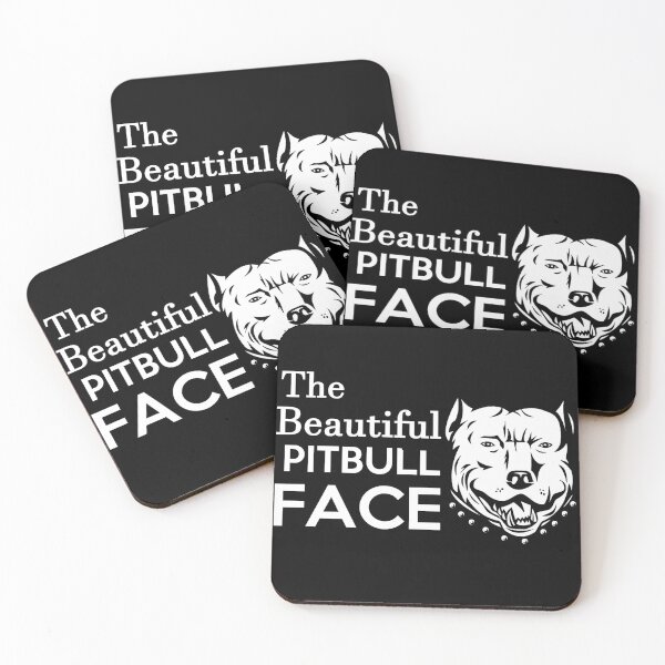 Item preview, pit bull face designed and sold by KYUBE.