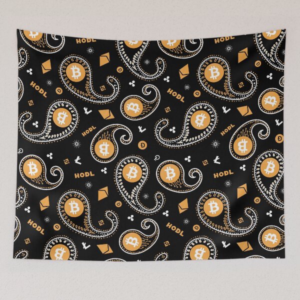 Item preview, Bitcoin crypto paisley designed and sold by Vitaliy Klimenko.