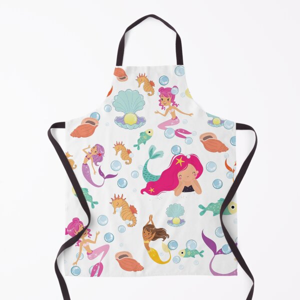 Item preview, White and Pink Cute and Elegant Mermaid pattern Scales A-Line Dress gift for cute daughter gift for niece designed and sold by GhostAmine.