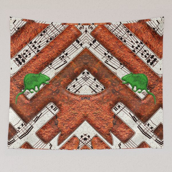 Item preview, Funny pattern of rats dancing on a music score inside a labyrinth4. designed and sold by Ralek.
