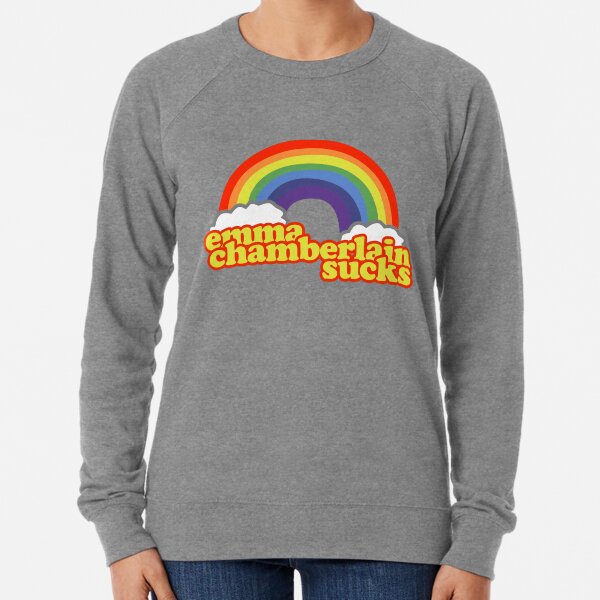 Emma chamberlain rainbow new arrivals sweater