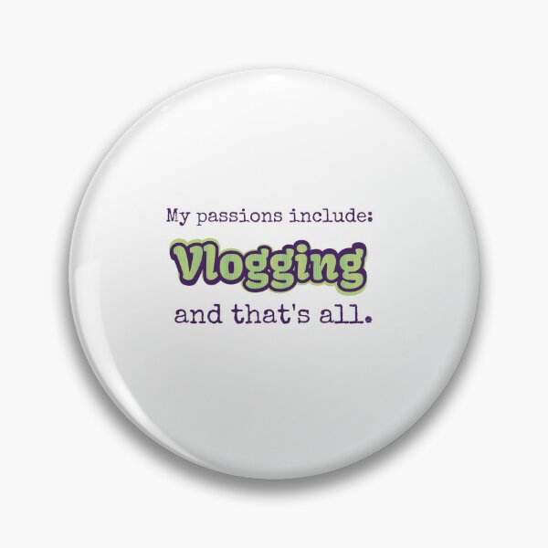 Item preview, Vlogging is my passion designed and sold by cooldesignsalot.