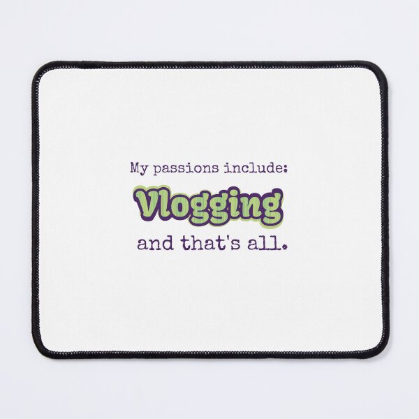 Item preview, Vlogging is my passion designed and sold by cooldesignsalot.
