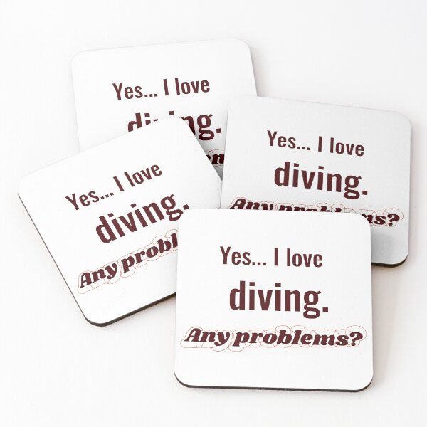Item preview, I love Diving designed and sold by cooldesignsalot.
