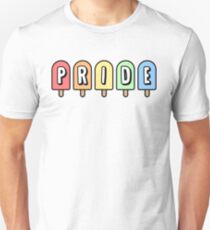 GAY PRIDE REGENBOGEN POPSICLES Slim Fit T-Shirt