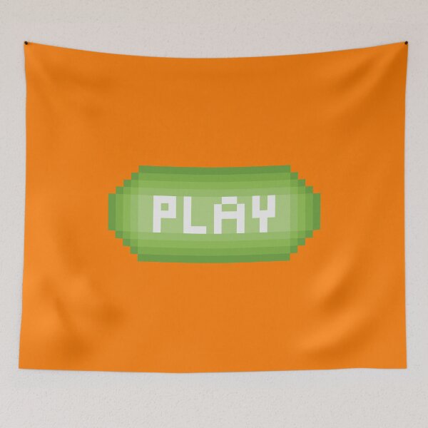 Item preview, pixel play button green designed and sold by therkmr.