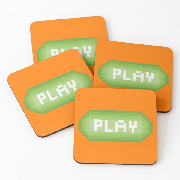 Item preview, pixel play button green designed and sold by therkmr.