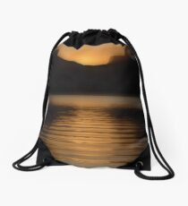Melting Gold Evening Drawstring Bag