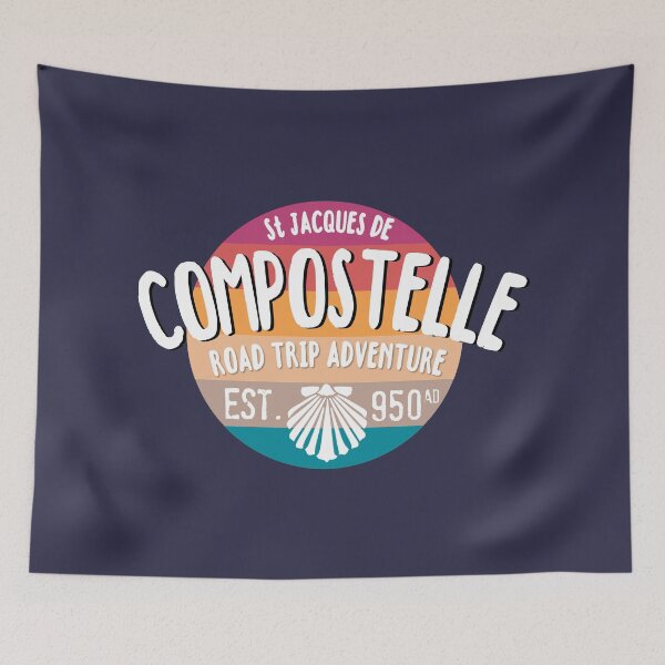 Item preview, Compostela pilgrimage t-shirt designed and sold by VUE-MER.