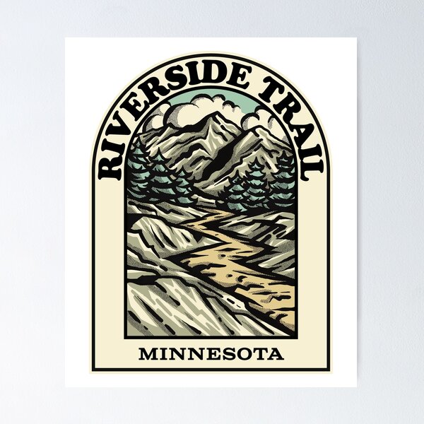 Artikelvorschau, Riverside Trail Minnesota hiking backpacking trail entworfen und verkauft von HalpinDesign.