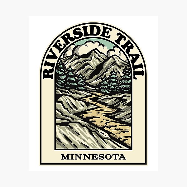 Artikelvorschau, Riverside Trail Minnesota hiking backpacking trail entworfen und verkauft von HalpinDesign.