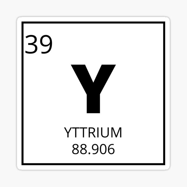 Yttrium Sticker