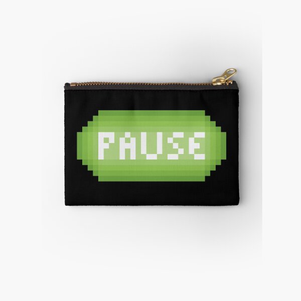 Item preview, pixel pause button green designed and sold by therkmr.