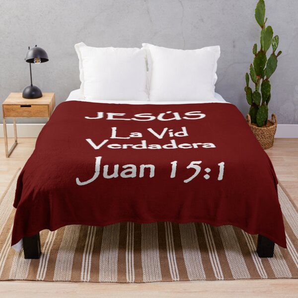 Item preview, Juan 15:1 Jesús La Vid Verdadera Versículo de la Biblia en español designed and sold by NombresDeJesus.