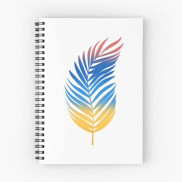 Item preview, Tropical Palm Leaf  - Retro Color Gradient - W05 designed and sold by AlfabetDesign.