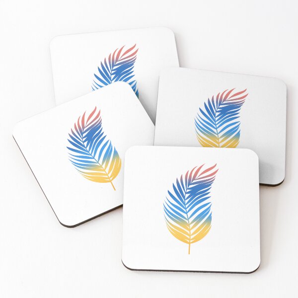 Item preview, Tropical Palm Leaf  - Retro Color Gradient - W05 designed and sold by AlfabetDesign.