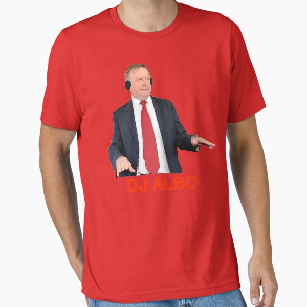 Vista previa del artículo con la obra «DJ Albo Camiseta clásica», diseñado y vendido por SebastiaBrand.