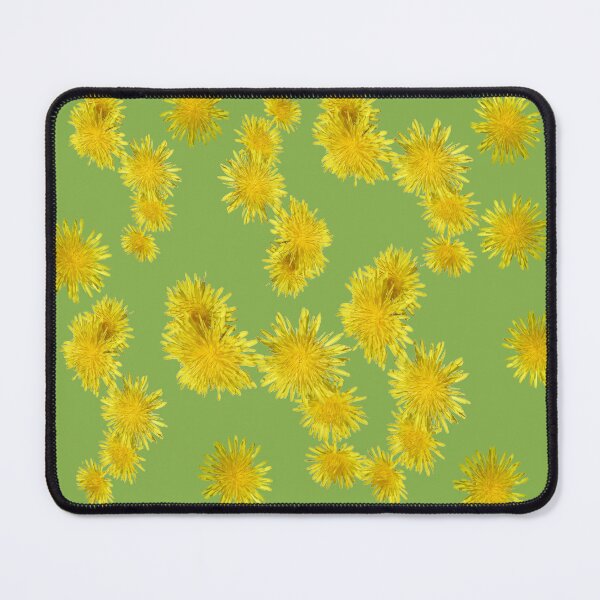 Item preview, fleurs de pissenlits sur fond greenery designed and sold by AHELENE.