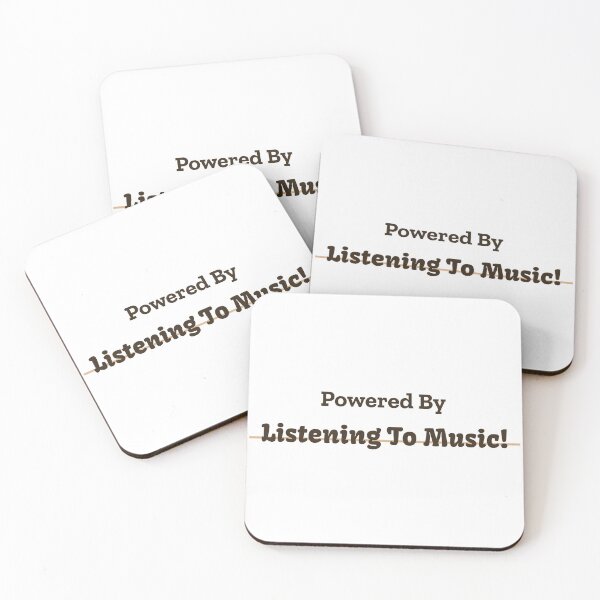 Item preview, Powered By Listening To Music designed and sold by cooldesignsalot.