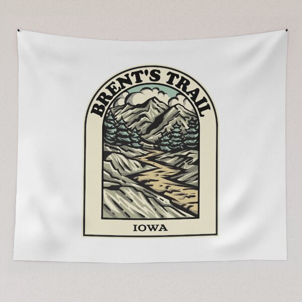Aperçu de l'œuvre Brents Trail Iowa hiking backpacking trail créée et vendue par HalpinDesign.