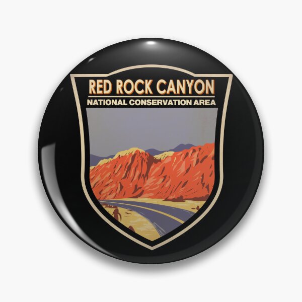 Item preview, Red Rock Canyon National Conservation Area Mojave Badge designed and sold by KrisSidDesigns.