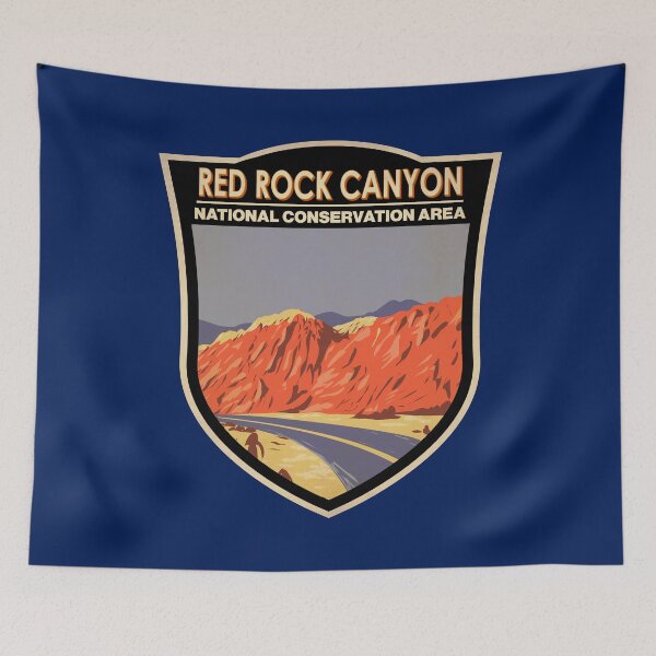 Item preview, Red Rock Canyon National Conservation Area Mojave Badge designed and sold by KrisSidDesigns.
