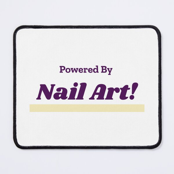 Item preview, Powered By Nail Art designed and sold by cooldesignsalot.