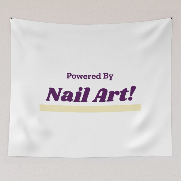 Item preview, Powered By Nail Art designed and sold by cooldesignsalot.