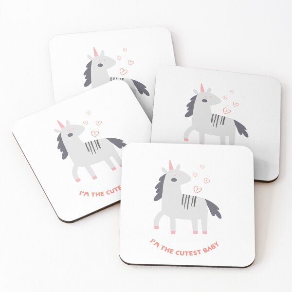 Item preview, I’m the cutest baby, cute unicorn  designed and sold by BabyDD.
