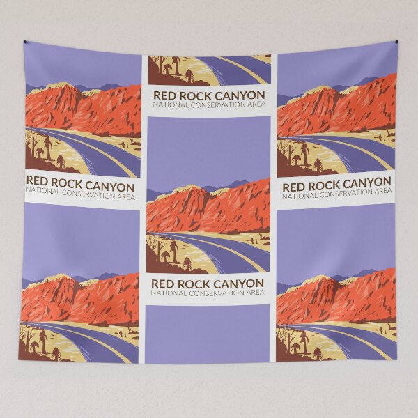Item preview, Red Rock Canyon National Conservation Area Mojave Vintage designed and sold by KrisSidDesigns.