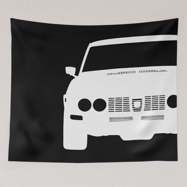 Item preview, Saab 99 white silhouette designed and sold by EdimDesign.