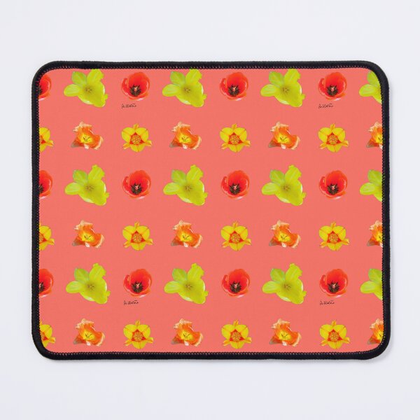 Item preview, Tulipes on living coral background designed and sold by AHELENE.