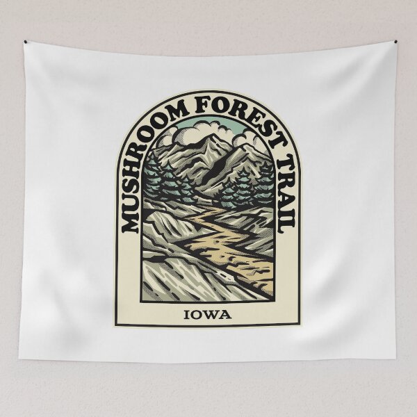 Item preview, Mushroom Forest Trail Iowa hiking backpacking trail designed and sold by HalpinDesign.