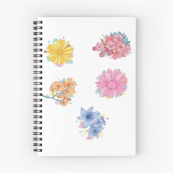 Item preview, Colorful Pretty Mix of Flower sticker pack with boquets  gift for wife gift for gilfriend gift for flower lovers for mom designed and sold by GhostAmine.