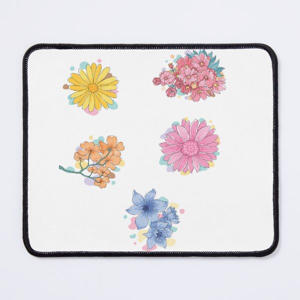 Item preview, Colorful Pretty Mix of Flower sticker pack with boquets  gift for wife gift for gilfriend gift for flower lovers for mom designed and sold by GhostAmine.