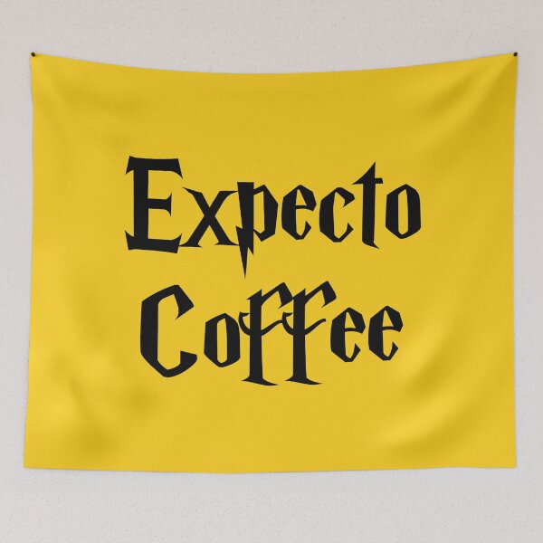 Item preview, Expecto Coffee - I Await Coffee designed and sold by FangirlFuel.