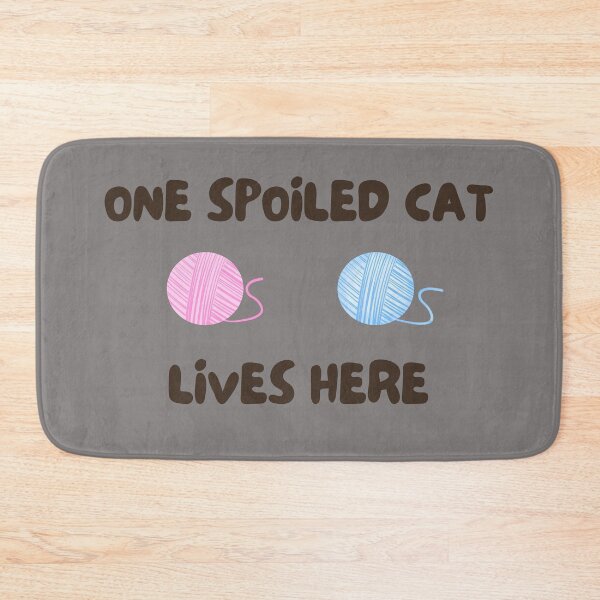 Item preview, One spoiled cat lives here designed and sold by Pixelish.