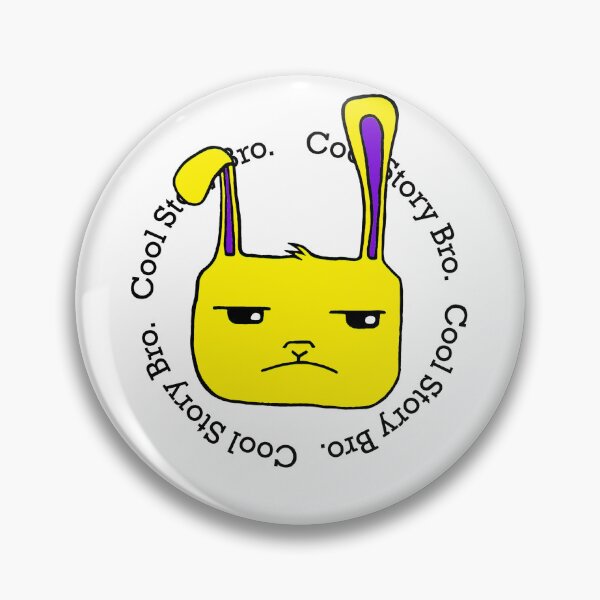 Item preview, Cool Story Bro - Side eye Bunny Yellow designed and sold by MDHatch.