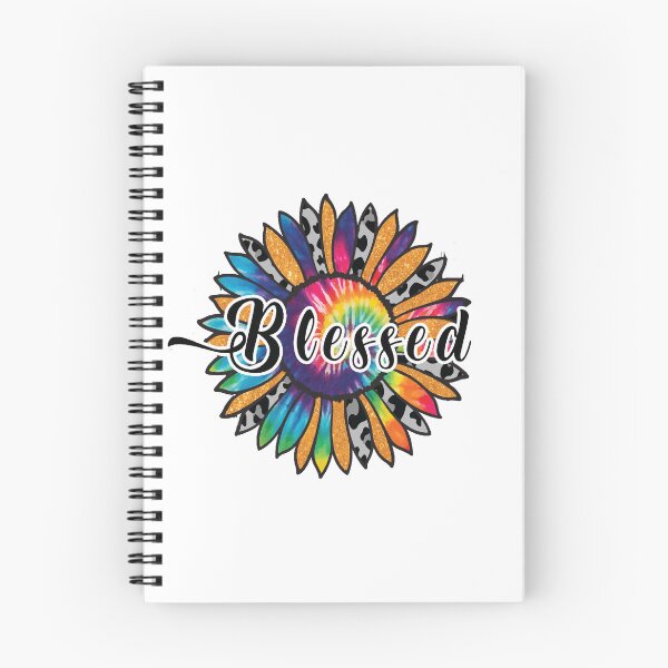 Item preview, COLORFUL HIPPIE "Blessed" SUNFLOWER WITH LEOPARD PATTER AND PSYCHEDILIC COLORS Essential Tshirt gift for wife gift for gilfriend gift for flower lovers for botanists  designed and sold by GhostAmine.
