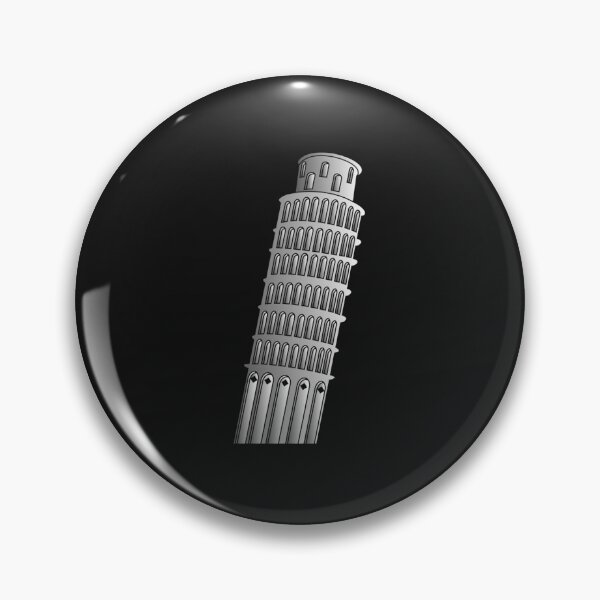 Item preview, Leaning Tower Of Pisa Design Silver  T-Shirt designed and sold by DennisTesta.