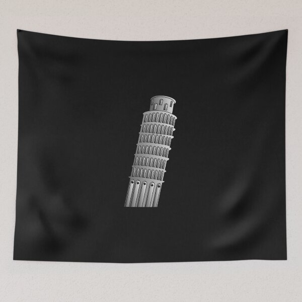 Item preview, Leaning Tower Of Pisa Design Silver  T-Shirt designed and sold by DennisTesta.